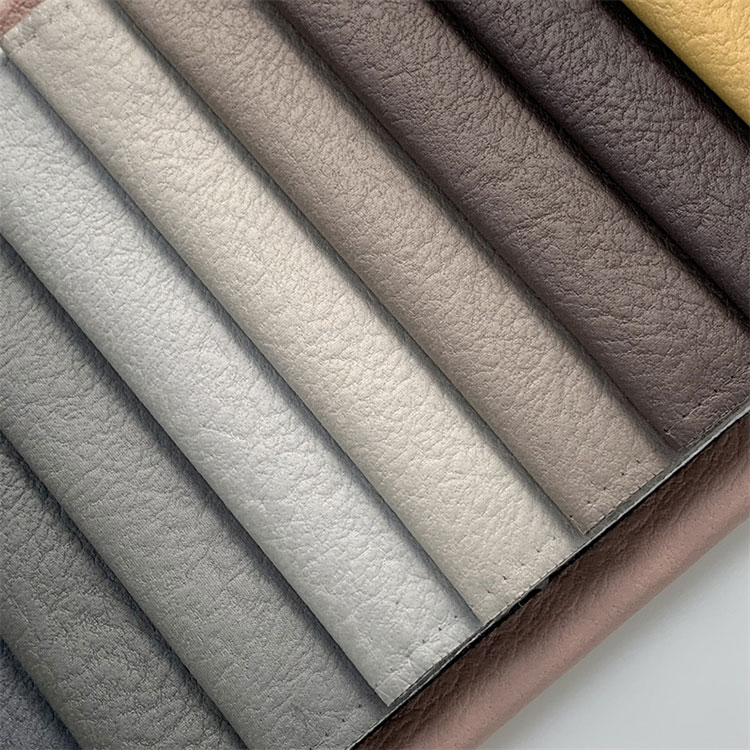 با کیفیت خوب 410GSM FASHIONABL LUXURINE TECHNOLINE TECHNOLHY SOFT LEATHER FAUX پارچه مبل چرمی
